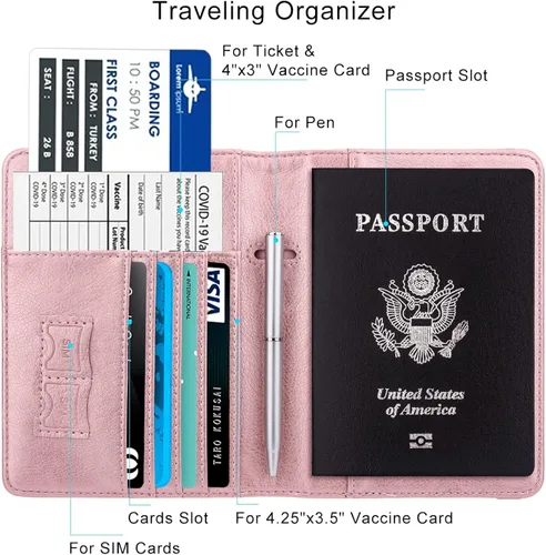 Vista 3 de Walnew RFID - Funda para pasaporte