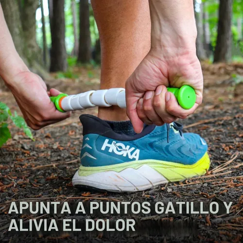 Vista 2 de The Original Massage Stick – Barra de rodillo muscular de liberación miofásica – Palo pequeño de 14 pulgadas Poco palo (verde)