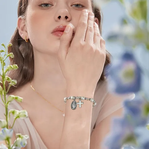 Vista 7 de Pulsera Virgen María