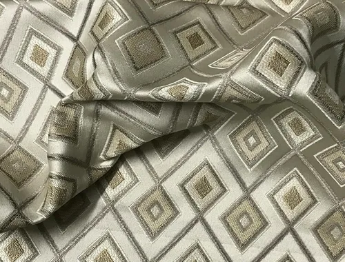 Vista 4 de Lujosa tela de jacquard de alta calidad para tapicería, tratamientos de ventanas, manualidades, ancho de 54 pulgadas, tela de The Yard (dorado)