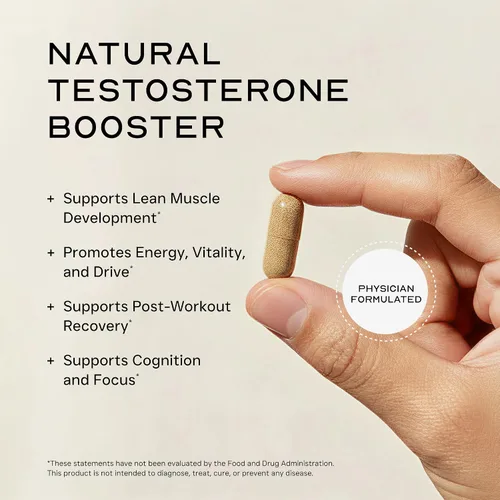 Vista 2 de Testosterona Libido Booster Masculino Aumento Suplemento para Hombres, Vegano Tongkat Ali DHEA Boro L-arginina Hornygoatweed Zinc Muscle Builder