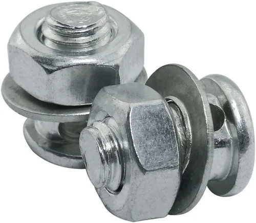 Vista 5 de ZRM&E Regulador de cable de freno, abrazadera de bloqueo de tornillo, tornillo de bloqueo con tuercas y arandelas para bicicleta eléctrica bicicleta