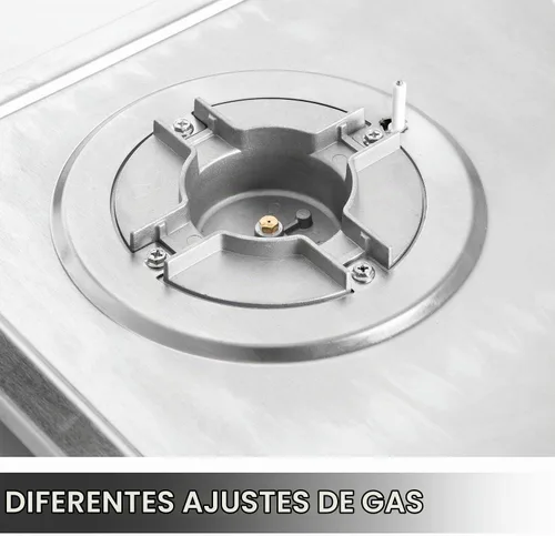 Vista 7 de Cocina de gas integrada de 24"x20" de 4 quemadores de acero inoxidable con kit de conversión NG/LPG, protección de termopar y fácil de limpiar