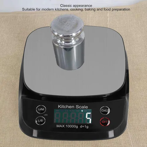 Vista 2 de BestAlice Báscula digital de cocina, báscula de alimentos multifunción de alta precisión, báscula digital eléctrica recargable por USB