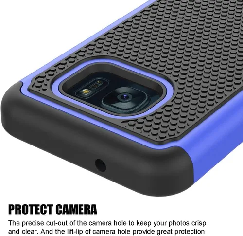 Vista 5 de Funda para Galaxy S7, a prueba de golpes, funda protectora para Samsung Galaxy S7 (5.1 pulgadas, 2016) [azul]