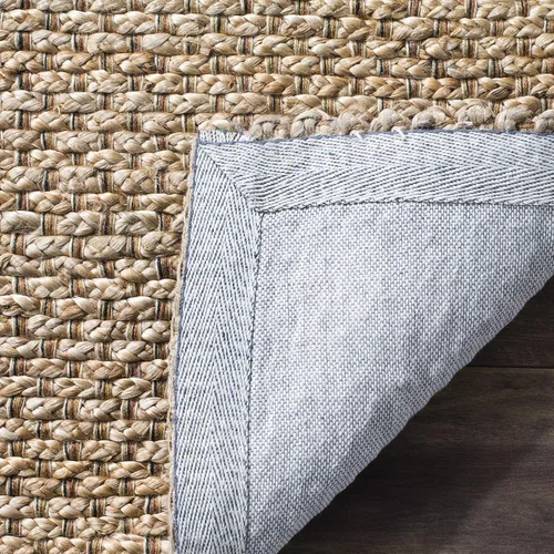 Vista 6 de SAFAVIEH Natural Fiber Collection - Alfombra decorativa de 3 x 5 pies, natural, hecho a mano, ideal para zonas de alto tráfico en entrada, sala
