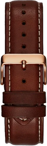 Vista 3 de Guess Hombre piel café y Rose Gold-Tone Reloj Deportivo
