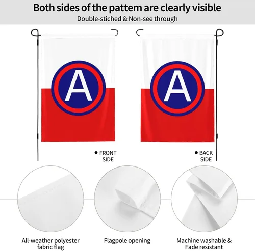 Vista 6 de Flag of United States Army Central Garden Flag 12.5"x18" Inch Double Sided Garden Flags Home Lawn Outdoor Decor Flags Party Banner Welcome Flag