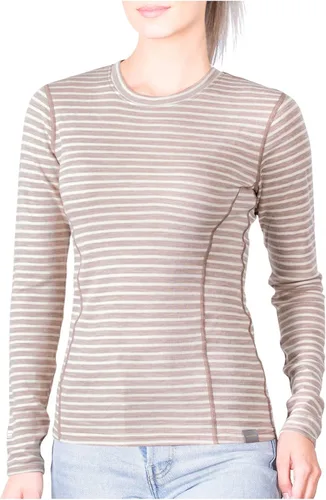 Vista 11 de MERIWOOL Camiseta térmica de capa base de manga larga para mujer, 100% lana merina, peso medio Negro