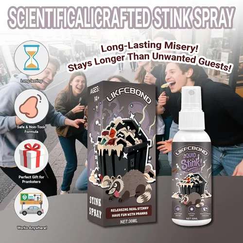 Vista 6 de Aerosol para bromas extrafuerte (olor funky, 1.0 fl oz)