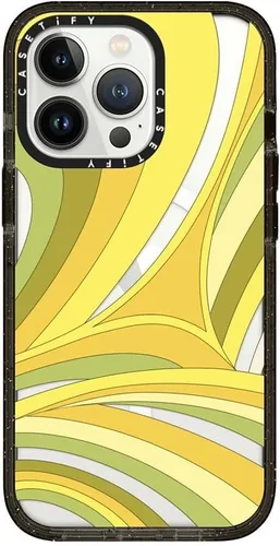 Vista 305 de CASETiFY Funda Impact para iPhone 13 [Protección contra caídas de grado militar 4X de 8.2 pies/Compatible con Magsafe] - #1 Mom - Transparente