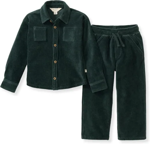 Vista 17 de Burt's Bees Baby Boys Organic Cotton Sweatshirt & Jogger Set, Outfit Bundle Fútbol de lavado ácido