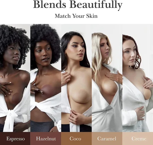 Vista 7 de Nippies Fundas extra para pezones para mujer Pasties de sujetador de silicona adhesiva, talla única