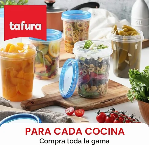 Vista 7 de Tafura Recipiente de almacenamiento de pan con bandeja, caja de pan de plástico, recipiente para pan con tapa hermética, conservador de pan