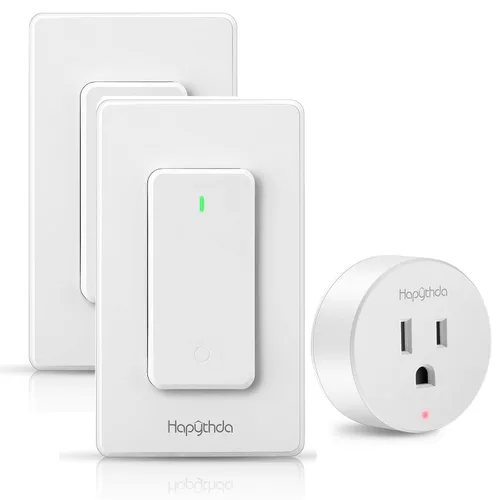 Vista 9 de Adaptador de Enchufe con Control Remoto, Interruptor Inalámbrico, Mini Enchufe Remoto para Luces y Electrodomésticos, Interruptor ON/OFF 15A/1500W
