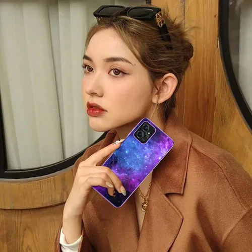 Vista 7 de GUAGUA Funda compatible con Motorola Moto G Power 5G 2023 de 6.5 pulgadas que brilla en la oscuridad, nebulosa espacial luminosa nocturna delgada