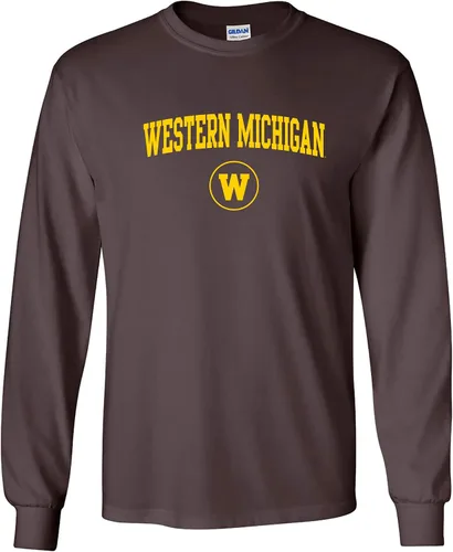 Vista 63 de NCAA oficial de College – University Team Color Arco Logo Manga Larga
