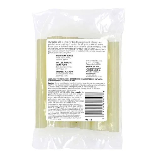 Vista 2 de Surebonder WS-12 - Barras de pegamento caliente de tamaño completo para carpintería, alta resistencia, unión rápida, pegamento caliente