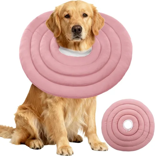 Vista 13 de IDOMIK - Collar de recuperación para perros, cono suave impermeable para perros después de la cirugía Comfy Protective Elizabethan Collar