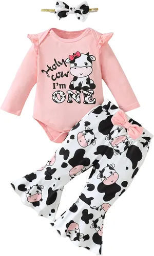 Vista 50 de Traje de primer cumpleaños para niña - Holy Cow I'm One