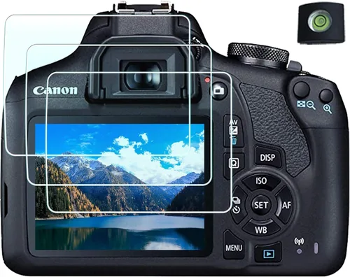 Vista 9 de Protector de pantalla para cámara réflex digital Canon EOS M50 M100 Mark ii (para accesorios) con cubierta de zapata caliente, película de vidrio