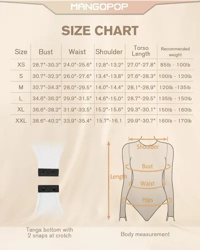 Vista 5 de MANGOPOP Body de manga larga para mujer con cuello redondo