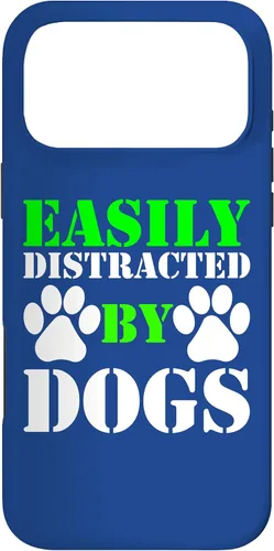 Vista 22 de Easily Distracted by Dogs for Puppy Dog Lover Funny Dog Paw Case for iPhone 16