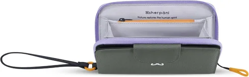 Vista 16 de Sherpani Tulum, cartera grande de nailon con cremallera alrededor, cartera con tarjetero organizador para mujer