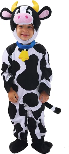 Vista 6 de Spooktacular Creations Disfraz de vaca bebé bonito conjunto de lujo para niños disfraz de fiesta de granja de Halloween
