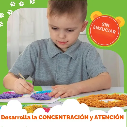 Vista 7 de jackinthebox Poke Poke Art - Temas de animales, arte y manualidades de tela sin desorden, kits de prensado de flores, regalo para niños, regalos