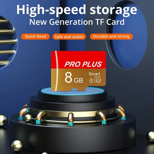 Vista 3 de Tarjeta TF de 8GB con adaptador, tarjeta de memoria de alta velocidad, tarjeta TF de memoria UHS-I C10 A1 para tableta/teléfono móvil/cámara/audio