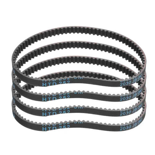 Vista 77 de uxcell 4 piezas HTD-3M Correa de Distribución de Goma 48 Dientes, Longitud de Paso 144mm x Ancho 6mm x Altura 2.4mm, Correa de Polea de Distribución