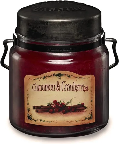 Vista 48 de McCall’s Candles Cocina de la Abuela Vela perfumada de 16 oz Hecha en EE. UU. Frasco rústico vintage con asa de transporte Fragancia