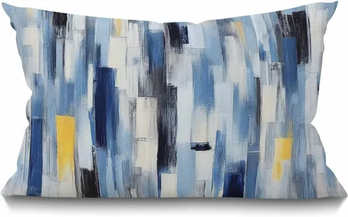 Vista 7 de Smooffly Funda de almohada rectangular oblonga estilo granja con palmeras, hojas vívidas y realistas de crecimiento de palmeras, temática
