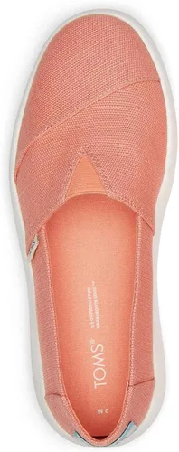Vista 3 de TOMS Alpargata Malva sin cordones para mujer, Blanco