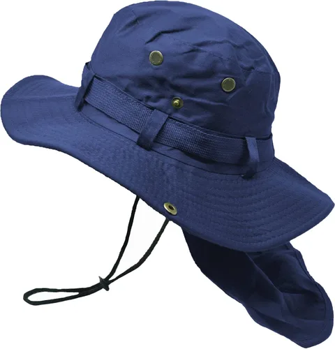 Vista 7 de Glory Max Sombrero de cubo Boonie con cubierta de solapa para el cuello Sun Safari ala ancha Pesca Jardín Senderismo Cap