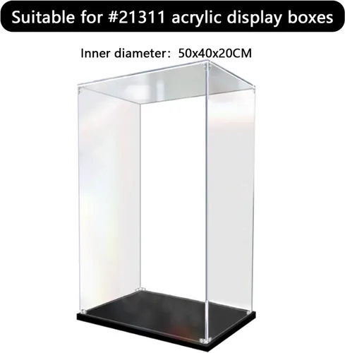 Vista 2 de Caja de exhibición de acrílico para el modelo #21311, caja de almacenamiento de protección impermeable a prueba de polvo, compatible con #21311