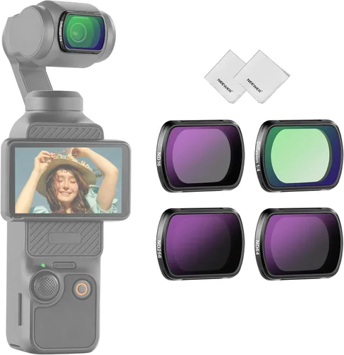 Vista 14 de Conjunto de Filtros con Efecto Magnético NEEWER Compatible con DJI OSMO Pocket 3 Combo de Accesorios para Creadores, Paquete de 4 Filtros 8X
