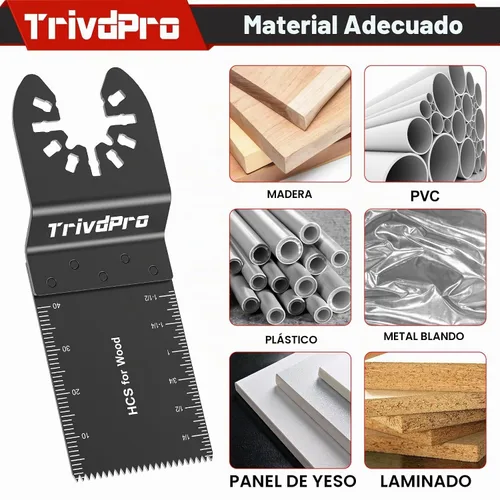 Vista 4 de TrivdPro Hojas de sierra oscilantes 50 piezas, cuchillas multiherramienta