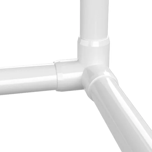 Vista 9 de FORMUFIT F0013WE-WH-4 empalme en codo de PVC, de 3 vías, de calidad para muebles, tamaño de 1 pulgada, blanco (paquete de 4)