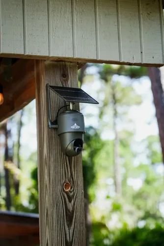 Vista 3 de TACTACAM Cámara de seguridad celular 360, fotos 4K, video de 1080p, batería solar + recargable, panorámica/inclinación de 360°, celular LTE, alertas