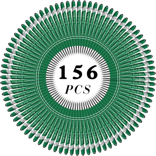 Vista 132 de Bolígrafos personalizados a granel con punta de lápiz capacitivo, 12 bolígrafos personalizados con logotipo de mensaje con nombre, bolígrafos