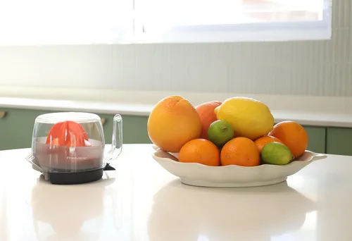 Vista 8 de Exprimidor eléctrico de cítricos – Exprimidor de 3 tazas (24 onzas) de naranja con filtro de semillas, inversa automática, diseño compacto