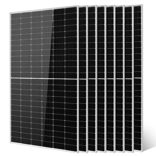 Vista 9 de SUNGOLDPOWER UL61730 Panel solar de 415 W, 6 unidades, monocristal, célula de clase A, negro, alta eficiencia, VMP 31.1V/PC, para sistema solar