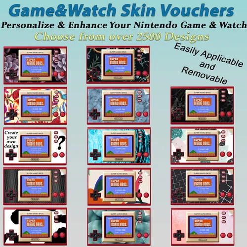 Vista 6 de Nintendo Super Mario Bros Game and Watch Handheld Game System Bundled with PremGear Carrying Case GameWatch Skin Voucher 6ft USB Charging Cable