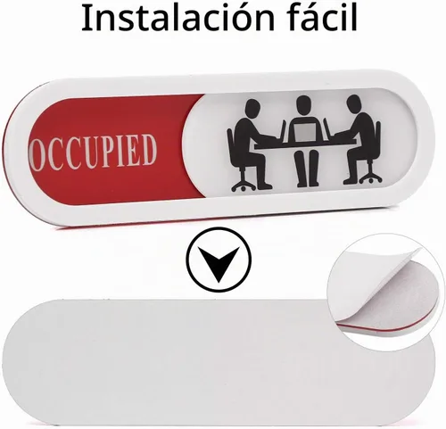 Vista 6 de Letrero de privacidad con texto en inglés «Do Not Disturb Welcome Please Knock», para oficina en casa, hoteles, sala de conferencias, letrero