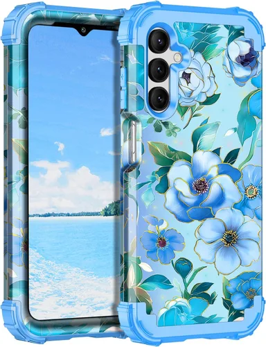 Vista 26 de Hekodonk Funda para Galaxy A15 5G, tres capas de alta resistencia a prueba de golpes, plástico duro+silicona suave, funda protectora de cuerpo Todo
