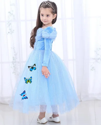 Vista 6 de Disfraz de princesa para niñas con diseño de mariposa para Halloween Navidad