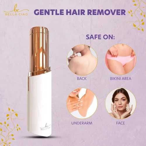 Vista 4 de Bella Ciao Dispositivo de depilación facial para mujeres, blanco, productos de belleza precisos y suaves para el cuidado personal para damas