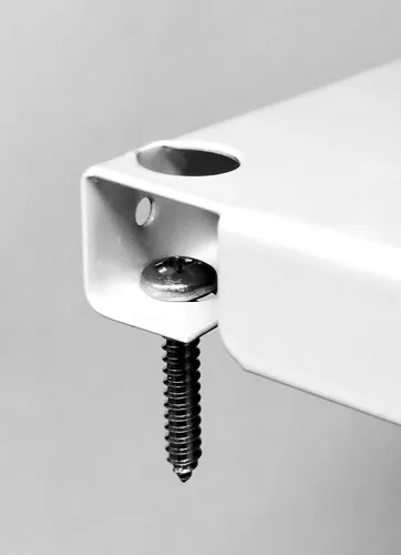 Vista 4 de Tablero horizontal para herramientas de garaje para pared, dos tablas de 32 pulgadas de ancho x 16 pulgadas de alto, fáciles de instalar Blanco